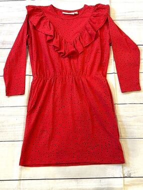 Soft Gallery Red Mini Dots Dress